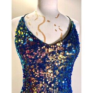 I.N. San Francisco Dress Size 9 Juniors Modern Sequined Mini Dress Prom Dress